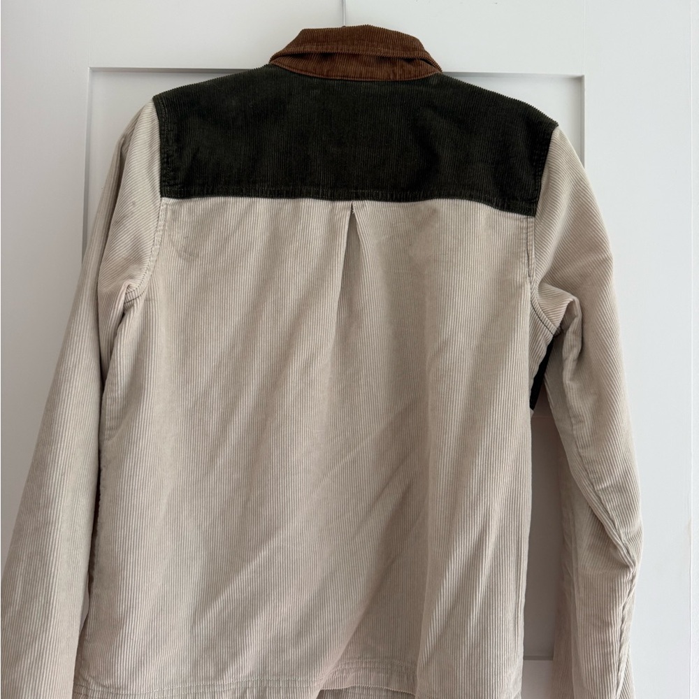 Vans Women’s Patchwork Corduroy Jacket in Cream, Brown, and Green- Size Small - Picture 2 of 4